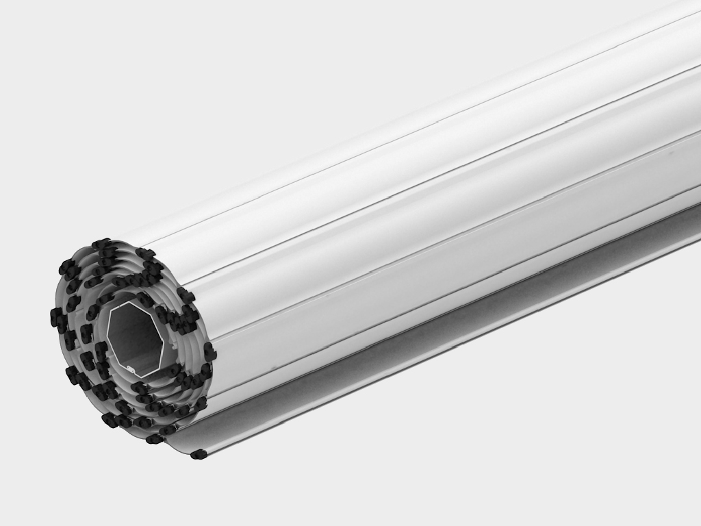 1052Рольставни  витринные (взломоустойчивые) из стального профиля RHS52