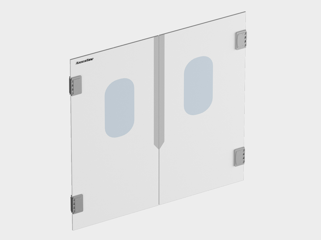 1676Пластиковые маятниковые двери DoorHan