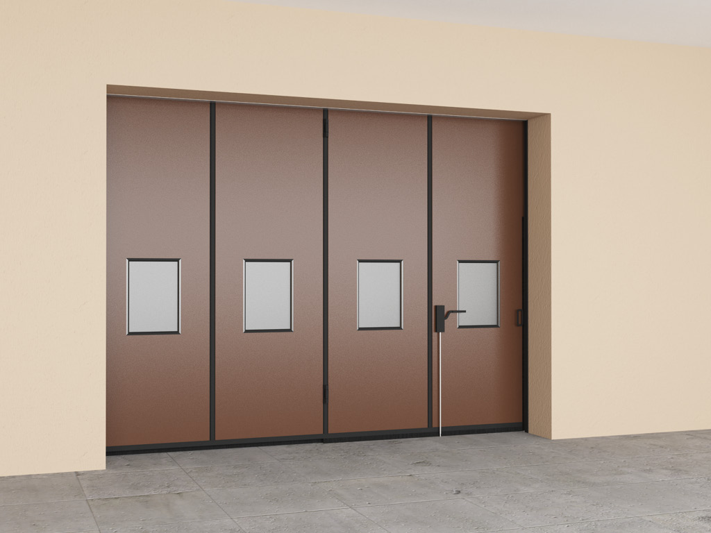 1296Откатные ворота для зданий DoorHan