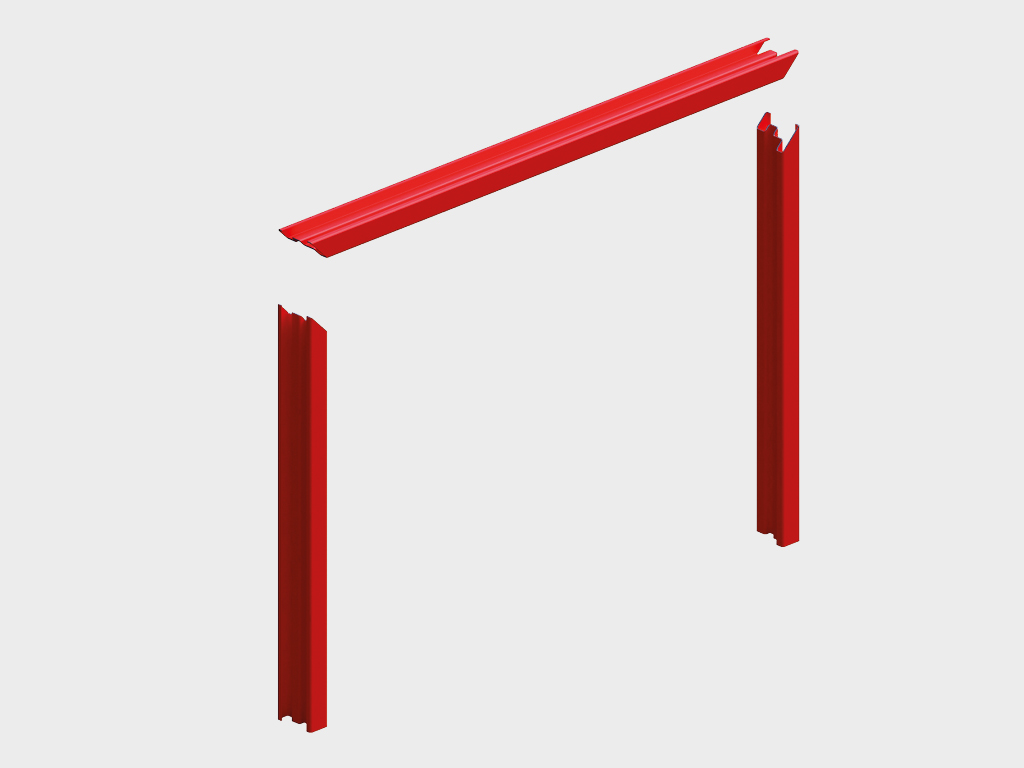 1247Распашные противопожарные ворота EI90