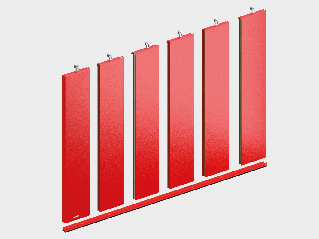 1221Откатные противопожарные ворота EI60, EI90