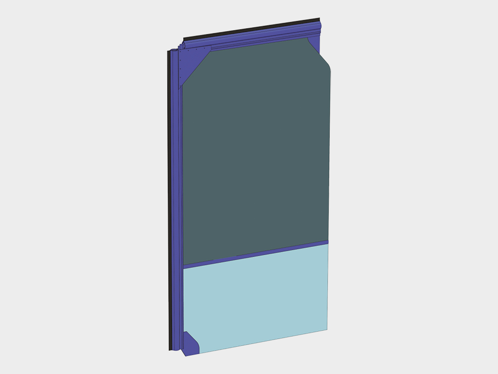 1665Пленочные маятниковые двери DoorHan