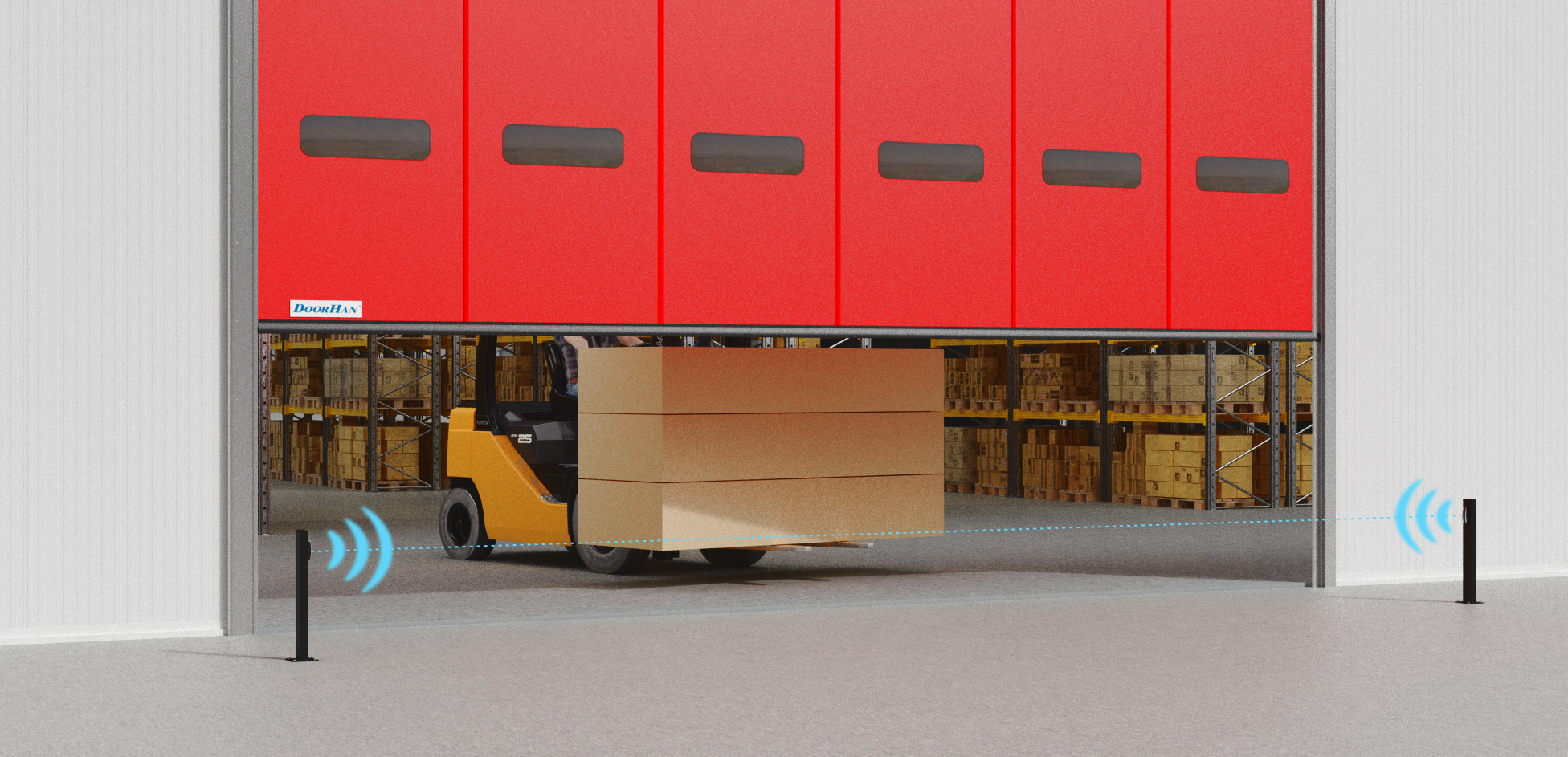 1987Скоростные рулонные ворота DoorHan для морозильных камер